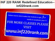 INF 220 RANK Redefined Education--inf220rank.com