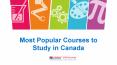 Top list of Popular Courses to Study in Canada PowerPoint PPT Presentation