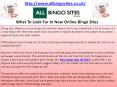 What To Look For In New Online Bingo Sites PowerPoint PPT Presentation