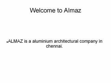 Alaz Exterior glass works