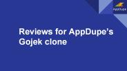 Review for Appdupe's Gojek Clone