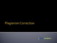 Plagiarism Correction