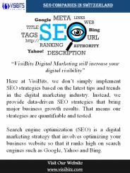 SEO Companies In Switzerland