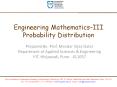 Engineering Mathematics Probability Distribution - Department of Applied Sciences & Engineering PowerPoint PPT Presentation
