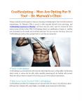 CoolSculpting – Men Are Opting For It Too! - Dr. Marwah's Clinic PowerPoint PPT Presentation