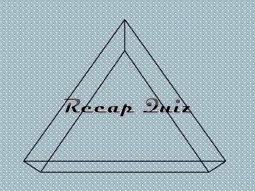 Recap Game - May 2018