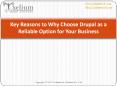 Key Reasons to Why Choose Drupal as a Reliable CMS Option for Your Business PowerPoint PPT Presentation