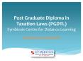 Post Graduate Diploma in Taxation Laws PowerPoint PPT Presentation