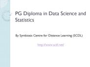 PG Diploma in Data Science India