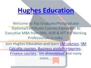 Join Hughes Education For Best IIM Courses