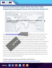 Blood Gas and Electrolyte Analyzers Market