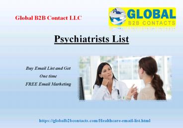 Psychiatrists List