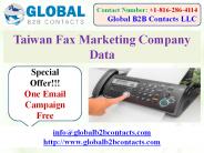 Taiwan Fax Marketing Company Data