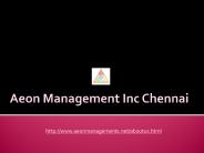 ((Aeon Management Inc Chennai))) Velachery Reviews*&^