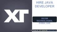 Hire Java Developer: Xicom Technologies