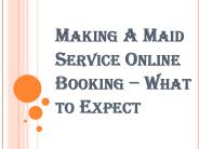 How to Do the Right Maid Service Online Booking