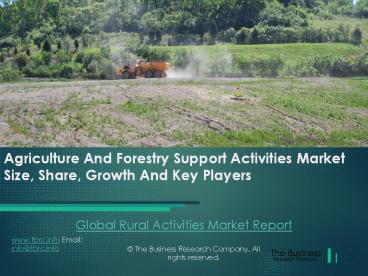 Global Rural Activities Market Research Report