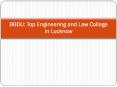BBDU: Top Engineering and Law College in Lucknow PowerPoint PPT Presentation