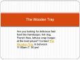 The Wooden Tray PowerPoint PPT Presentation