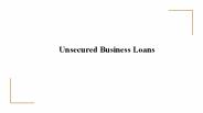 Unsecured Personal Loan