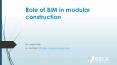 Role of BIM in modular construction PowerPoint PPT Presentation