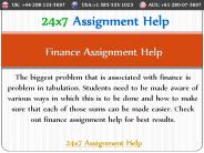 finance assignment help