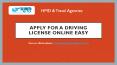 Apply for a driving license online PowerPoint PPT Presentation