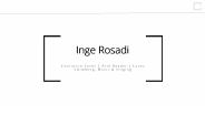 Inge Rosadi - Student of Literature