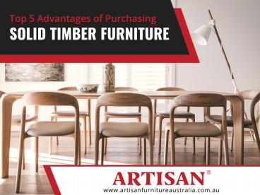Unique Furniture Manufacturers in Australia - Artisan Furniture Australia