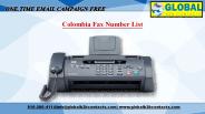 Colombia Fax Number List