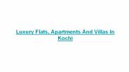 Luxury Flats And Apartments in Edappally