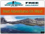 Best Adventures On Maui