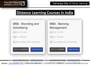 Distance Learning Programs