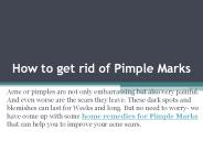 How to Remove Pimple Marks Naturally at Home