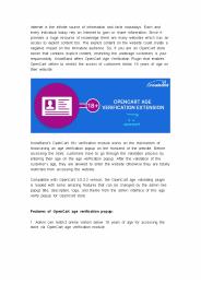 OpenCart Age Verification Extension By KnowBand
