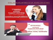 Installing mcafee antivirus setup - mcafee.com/activate (1)