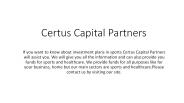 Sports Investments