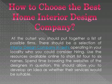 Best Interior Designers in Gurgaon