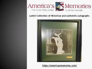 Get The Latest Collection of Autographed Photographs