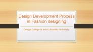 Design Process in Fashion Designing - Avantika University