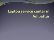 Laptop service center in Ambattur