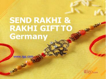 Send Rakhi and Rakhi gifts to Germany (1)