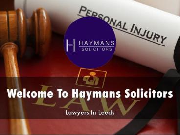 Information Presentation Of Haymans Solicitors