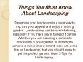 Things You Must Know About Landscaping (1) PowerPoint PPT Presentation