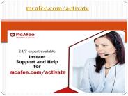 McAfee Antivirus software -www.mcafee.com/activate