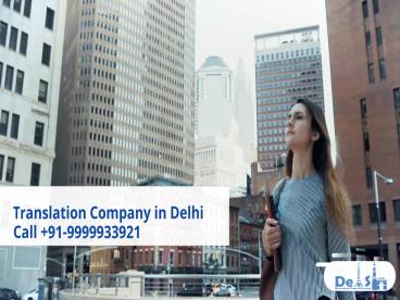 Best Translation Company in Delhi - Call us 9999933921