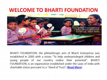 Mid-day meal : A well-nourished initiative by Bharti foundation