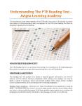 Understanding The PTE Reading Test - Avigna Learning Academy PowerPoint PPT Presentation