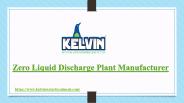 Zero Liquid Discharge Plant Manufacturers