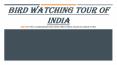 Bird Watching Tour of India PowerPoint PPT Presentation